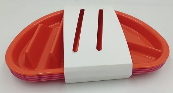 Αειφόρος πλυντήριο πιάτων Ασφαλής BPA Απαλλαγμένος από μικροκύματα Τακό πλαστικά πιάτα για την επιστροφή στο σχολείο