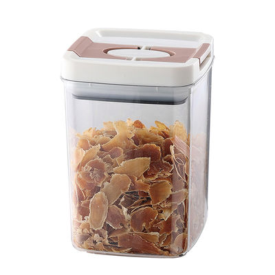 Διαφανές, χωρίς BPA, σετ 6 τεμαχίων, αεροστεγές, εύκολο, ανοιχτό, κάλυμμα, σιτηρά, σφραγίδα, δοχείο, στεγνό, δοχείο αποθήκευσης τροφίμων