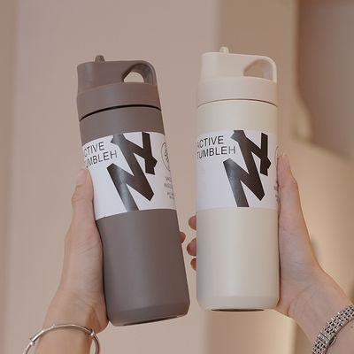 304 από ανοξείδωτο χάλυβα Japandi Design Style 550ml διπλό τοίχωμα κενό φιάλη με λαβή