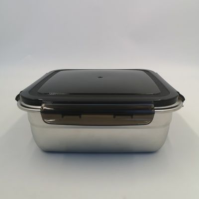 Αρθρογώνιο 400/750/1200ml Ατσάλι Bento Lunch Box Set με κλειδαριές και ανθεκτικό