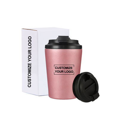12oz ταξιδιωτικό επαναχρησιμοποιήσιμο φλιτζάνι καφέ Κούπα μονωμένη θερμική ανοξείδωτο χάλυβα Tumbler υψηλότερη