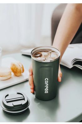 Κούπα ταξιδιού από ανοξείδωτο χάλυβα 510ml Απομονωμένη καφετιέρα για σκούπα