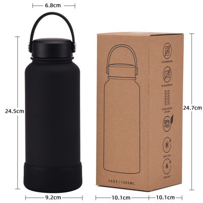 Κλασικό σχεδιασμό 32oz ευρύ στόμα διπλό τοίχωμα φιάλη νερού από ανοξείδωτο χάλυβα για φιλικό προς το περιβάλλον