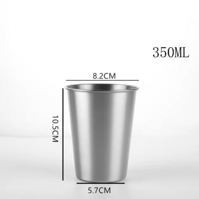 1 κομμάτι 12oz παιδικά φλιτζάνια γάλακτος από ανοξείδωτο χάλυβα με πολύχρωμα καπάκια και καλαμάκια από σιλικόνη