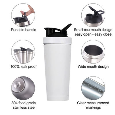 739ml / 500ml χωρητικότητα Custom Color Stainless Steel Protein Shaker Flask για γυμναστήριο