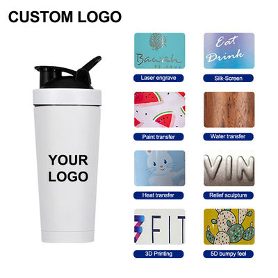 739ml / 500ml χωρητικότητα Custom Color Stainless Steel Protein Shaker Flask για γυμναστήριο