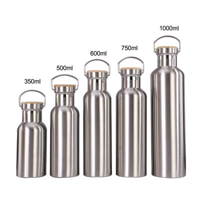500 ml/750 ml Ατμομόνωτα μπουκάλια ποτών με βιώσιμο διπλό τοίχωμα από ανοξείδωτο χάλυβα