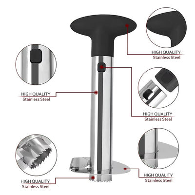 Ατσάλι από ανοξείδωτο χάλυβα 304 Ανανά Corer Slicer Γρήγορη κουζίνα Gadget για εύκολη αφαίρεση πυρήνα