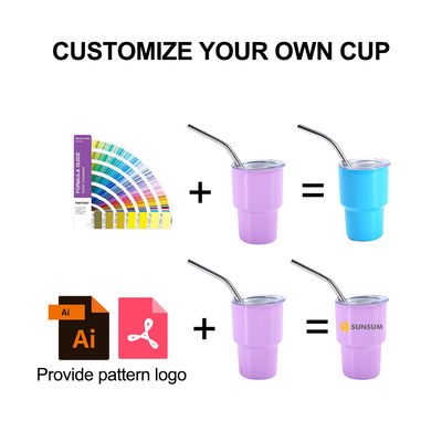 Επαναχρησιμοποιήσιμο Μίνι Tumbler Shot Glass 304 από ανοξείδωτο χάλυβα με προσαρμοσμένο λογότυπο