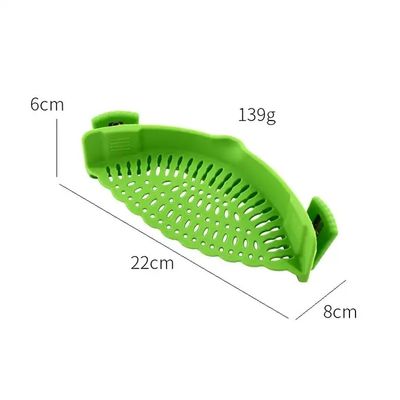 Ρυθμίσιμο Snap N Strain Pot Strainer και Pasta Strainer Ευέλικτο υλικό σιλικόνης