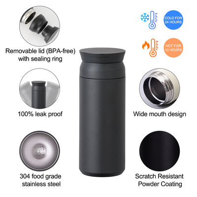 350 ml 500 ml Double Walled Travel Coffee Tumbler με επικάλυψη λαβή