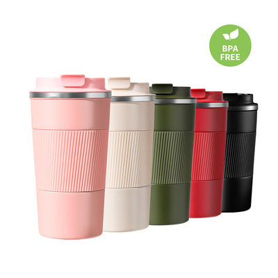 380ml χωρητικότητα Ατσάλινο καφέ κούπα για ταξίδια αυτοκινήτου Προσαρμοσμένα χρώματα Δέχεται