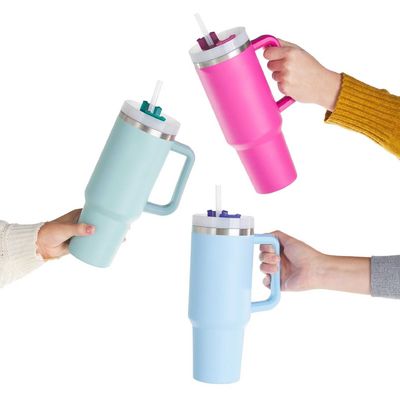 Αμερικάνικο στυλ Custom Pattern 40oz Tumbler με Κεφαλάκι Κεφαλάκι και άχυρο από ανοξείδωτο χάλυβα Vakuum Isolated Cup