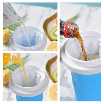 10.5*6*21cm Slushy Maker Cup Τροφική ποιότητα Σιλικόνη Pinch Slush Cup Ice Cream Tubs Type