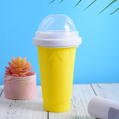 10.5*6*21cm Slushy Maker Cup Τροφική ποιότητα Σιλικόνη Pinch Slush Cup Ice Cream Tubs Type