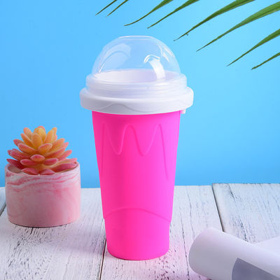 10.5*6*21cm Slushy Maker Cup Τροφική ποιότητα Σιλικόνη Pinch Slush Cup Ice Cream Tubs Type