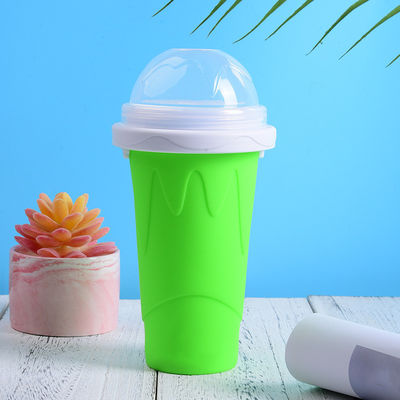 10.5*6*21cm Slushy Maker Cup Τροφική ποιότητα Σιλικόνη Pinch Slush Cup Ice Cream Tubs Type