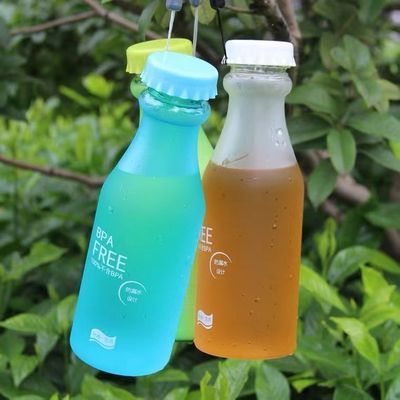 Αδιάσπαστο μπουκάλι νερού χωρίς BPA 550 ml σε χρώματα γλυκών για παιδιά σχολείων 6,8x20cm