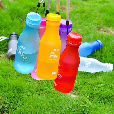 Αδιάσπαστο μπουκάλι νερού χωρίς BPA 550 ml σε χρώματα γλυκών για παιδιά σχολείων 6,8x20cm