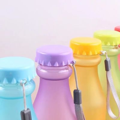 Αδιάσπαστο μπουκάλι νερού χωρίς BPA 550 ml σε χρώματα γλυκών για παιδιά σχολείων 6,8x20cm