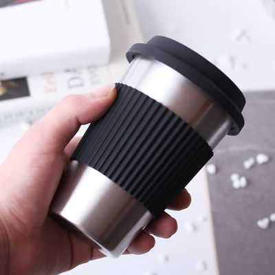 Κούπα καφέ από ανοξείδωτο χάλυβα Custom 17oz Double Wall 18/8 Tumbler με μανίκι από σιλικόνη