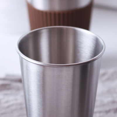 Κούπα καφέ από ανοξείδωτο χάλυβα Custom 17oz Double Wall 18/8 Tumbler με μανίκι από σιλικόνη