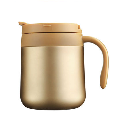 Προσαρμοσμένο λογότυπο αποδεκτό 350ML12oz από ανοξείδωτο χάλυβα Καφέ ταξιδιωτικό κύπελλο με λαβή