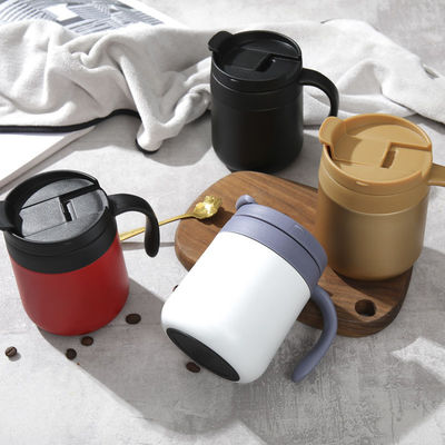 Προσαρμοσμένο λογότυπο αποδεκτό 350ML12oz από ανοξείδωτο χάλυβα Καφέ ταξιδιωτικό κύπελλο με λαβή