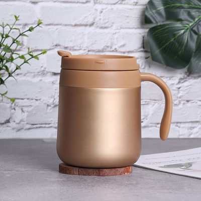 Προσαρμοσμένο λογότυπο αποδεκτό 350ML12oz από ανοξείδωτο χάλυβα Καφέ ταξιδιωτικό κύπελλο με λαβή