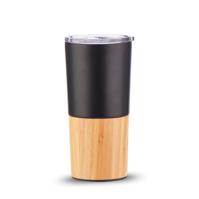 Αειφόρος 20oz μισό μπαμπού Shell Vakuum μονωμένο Tumbler ταξίδι Καφέ κύπελλο χωρητικότητα