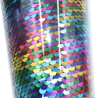 Προσαρμοσμένο λογότυπο Glitter Tumbler με άχυρο και κάλυμμα για το νερό που ρέει με επικάλυψη κατά της διάβρωσης