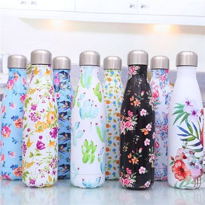 Θερμική μόνωση 500 ml από ανοξείδωτο χάλυβα διπλό τοίχωμα Vakuum μπουκάλι νερού Cola σχήμα Sublimation Sport μπουκάλι
