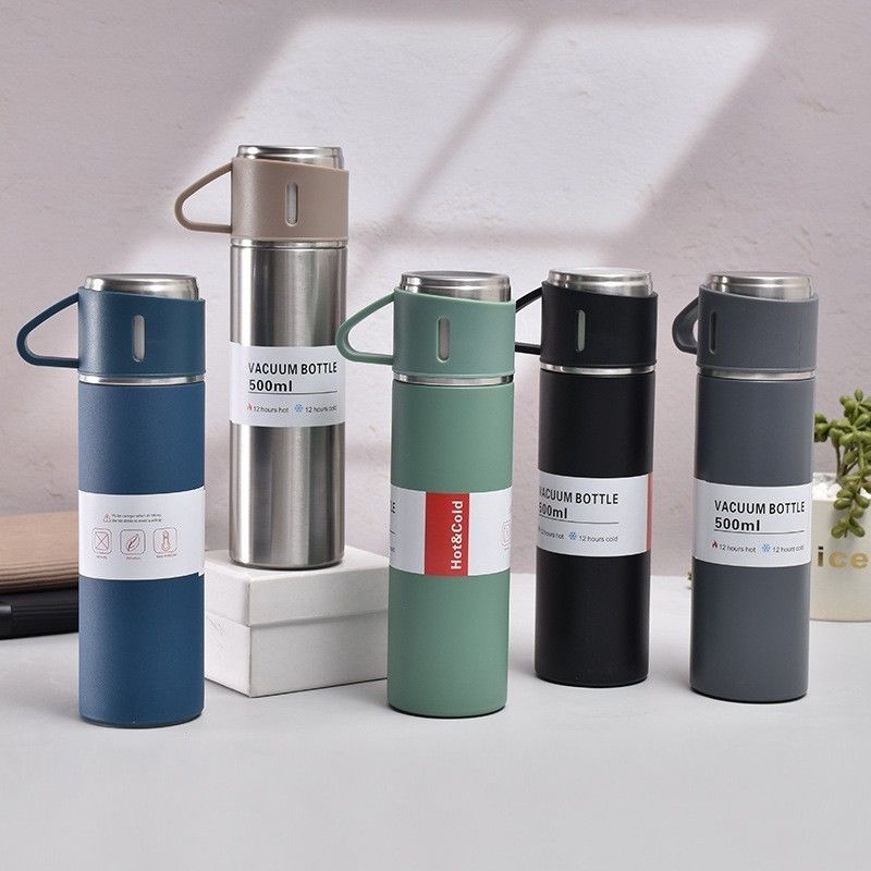 Ατσάλινο 17oz θερμοειδές μπουκάλι με λαβή 330g σχεδιασμένο για ενήλικες